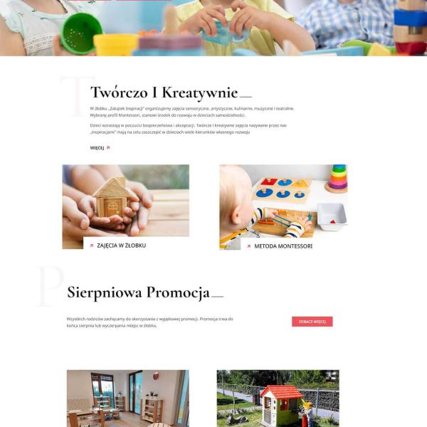 Nowa strona www wykonana dla: Żłobek Montessori