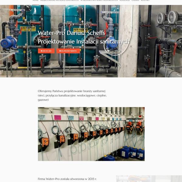 Strona internetowa dla: Water-Pro Dariusz Scheffs