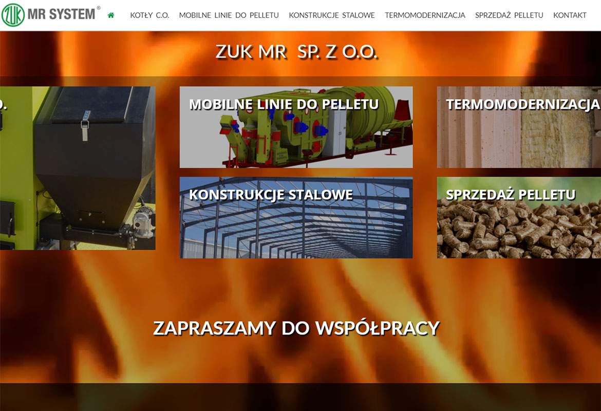 Strona www wykonana dla:  ZUK- MR Sp. z o.o.