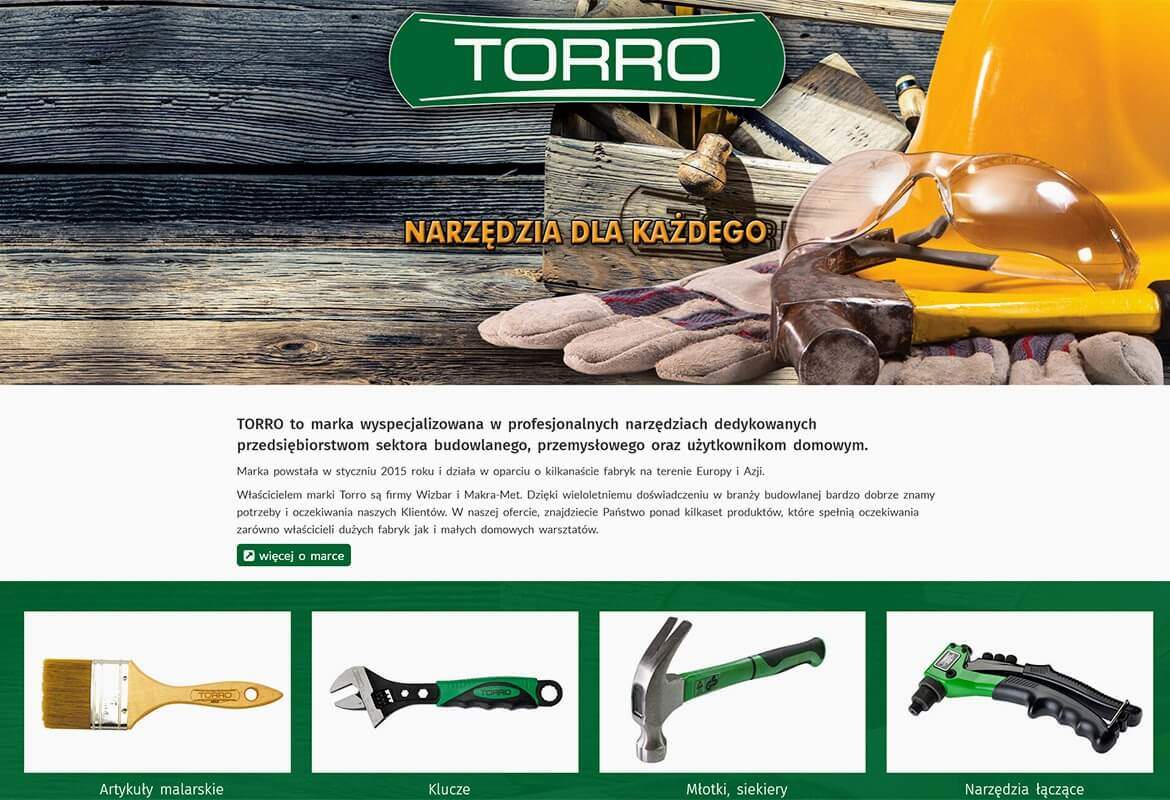 Strona www wykonana dla:  TORRO - Narzędzia dla każdego