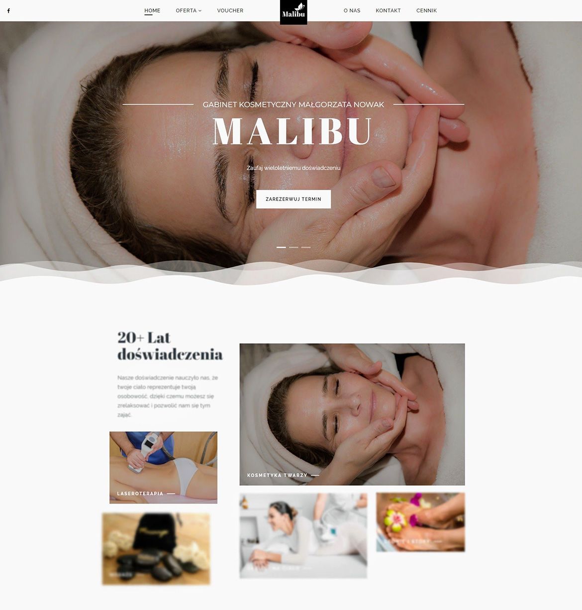 Strona www wykonana dla: Gabinet Kosmetyczny Malibu
