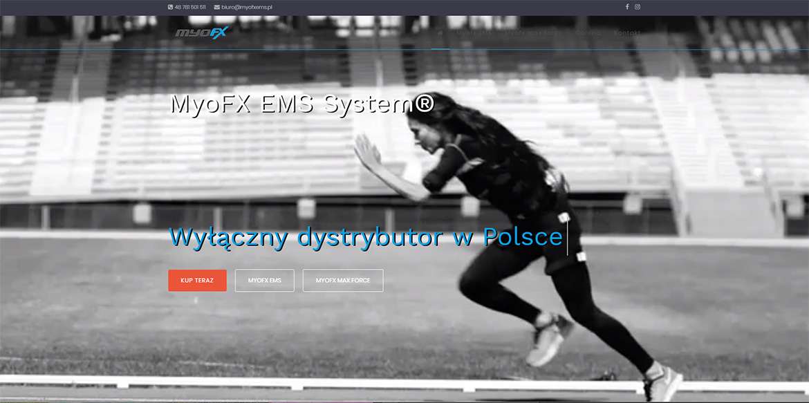 Strona www wykonana dla: MyoFX EMS System