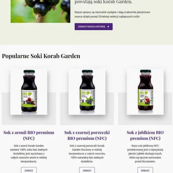 Strona internetowa wykonana dla:  Korab Garden Sp. z o.o.