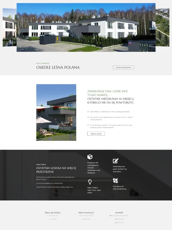Strona internetowa wykonana dla: Osiedle Leśna Polana