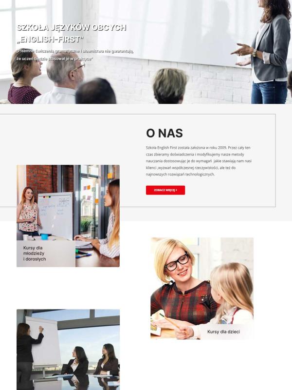 Strona internetowa wykonana dla: Szkoła Języków Obcych
