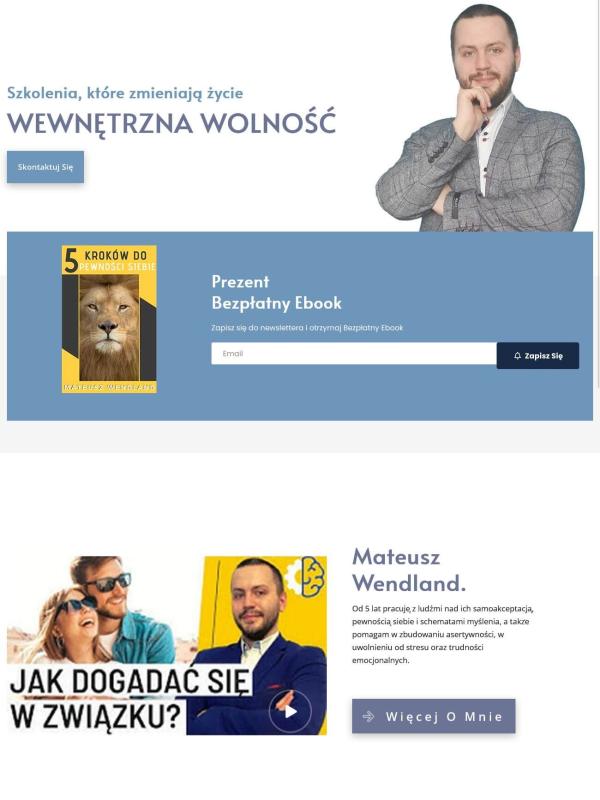 Strona internetowa wykonana dla: Wewnętrzna Wolność