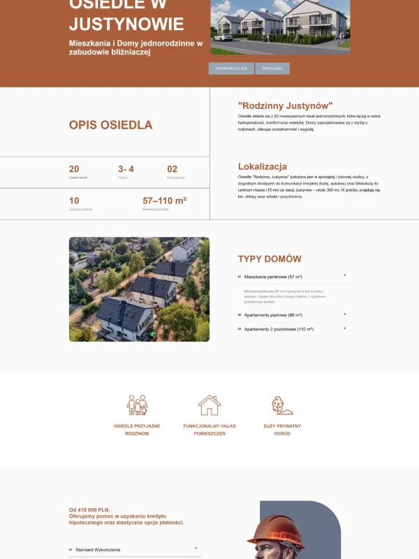 Strona www stworzona dla: Rodzinny Justynów - osiedle 