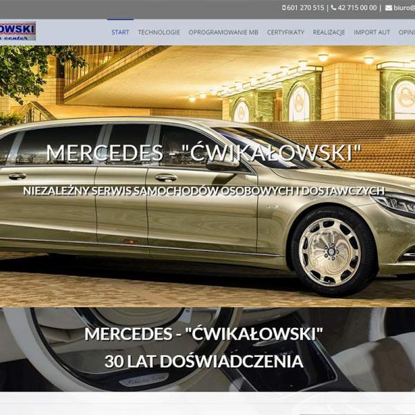 Strona www wykonana dla:  ĆWIKAŁOWSKI Serwis mercedes Łódź