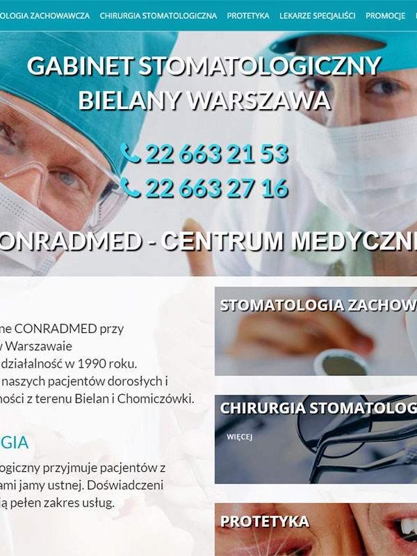 Strona www wykonana dla:  Gabinet stomatologiczny conradmed 