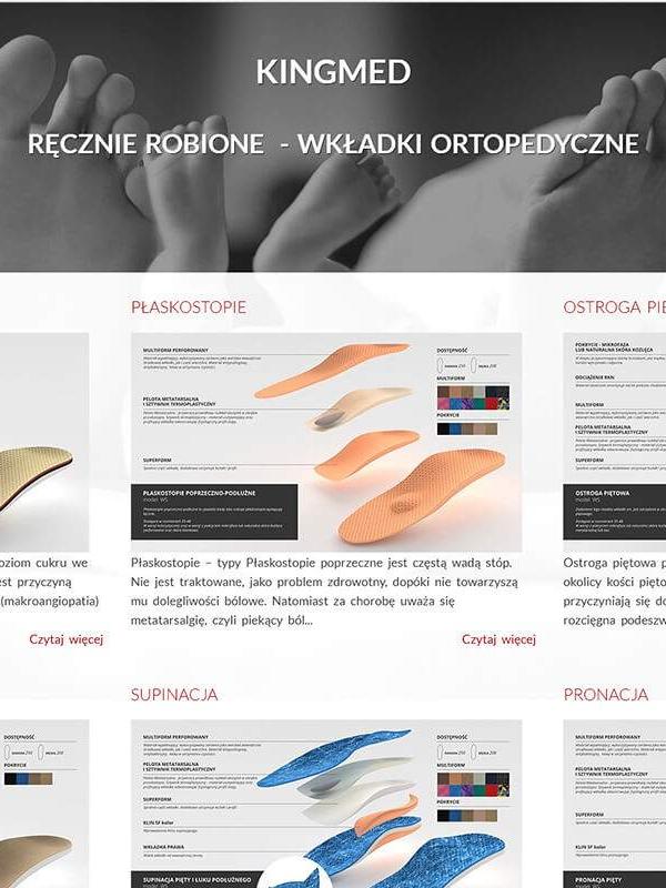 Strona www wykonana dla:  Kingmed - Producent wkładek ortopedycznych