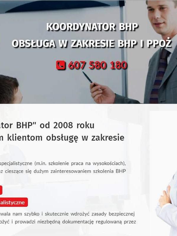 Strona www wykonana dla:  Koordynator BHP