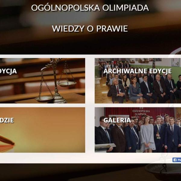 Strona www wykonana dla:  Ogólnopolska Olimpiada Wiedzy o Prawie
