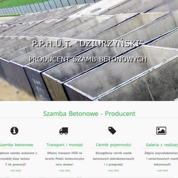 Strona www wykonana dla:  Producent szamb betonowych