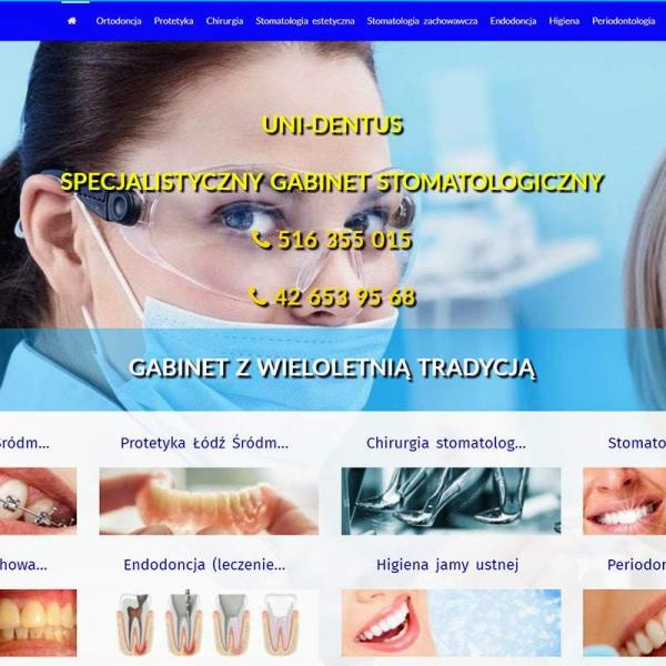 Strona www wykonana dla: Gabinet stomatologiczny UNI-DENTUS