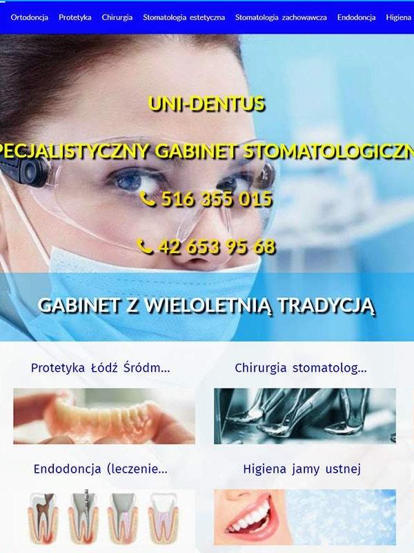 Strona www wykonana dla: Gabinet stomatologiczny UNI-DENTUS