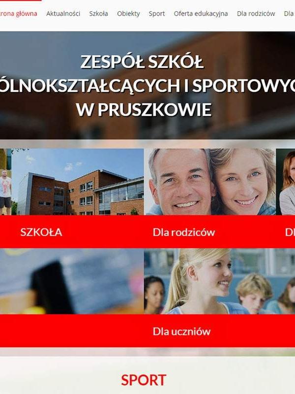 Strona www wykonana dla:  Zespół Szkół Ogólnokształcących i Sportowych