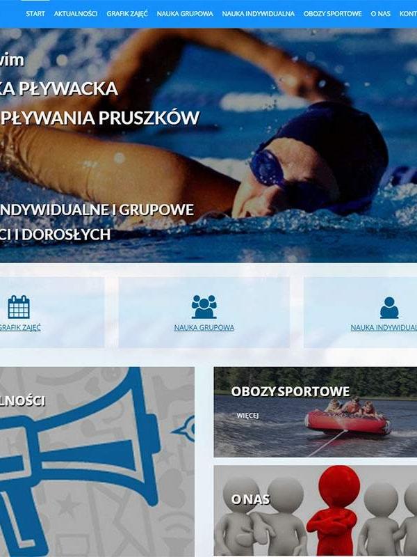 Strona www wykonana dla: Szkółka Pływacka Sport Swim